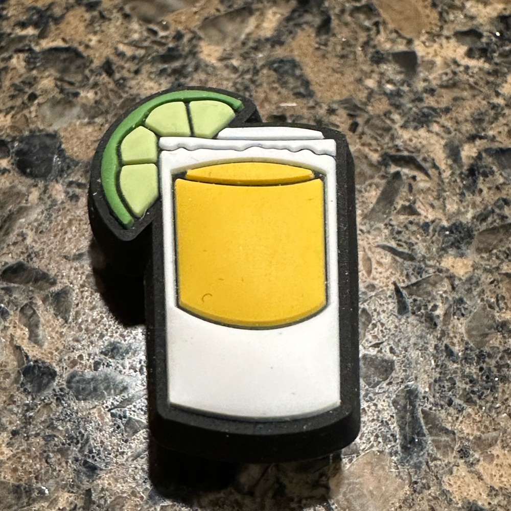 Crocs charm new with packaging drink with lime